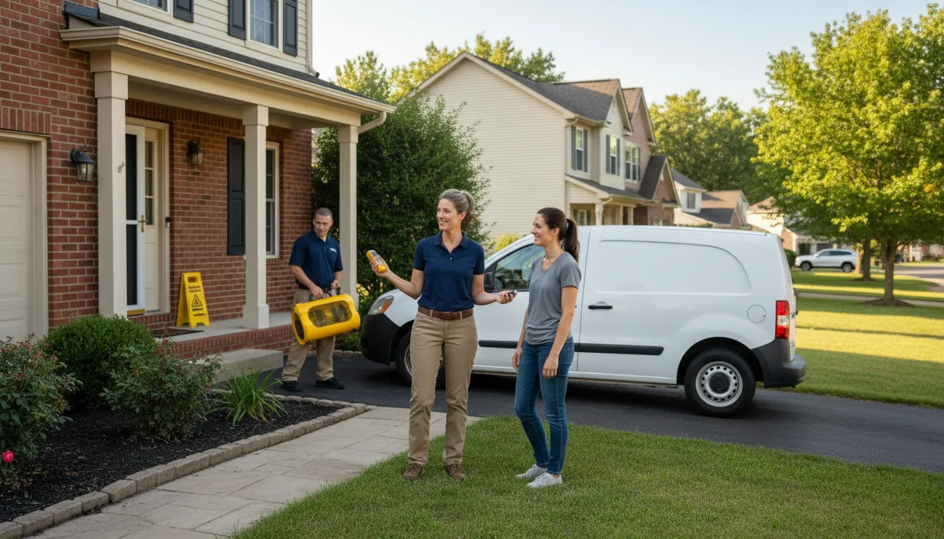 Residential water damage restoration in Saint Charles, ID